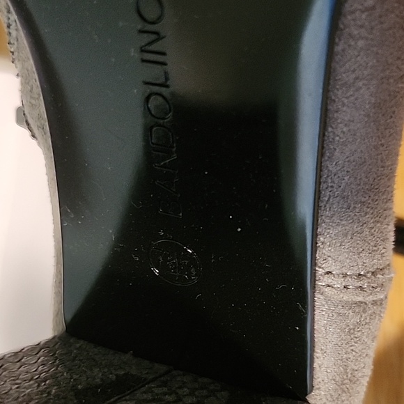 .  NIB Womens Bandolino light Grey Booties Double Zip Size 7 1/2M (#5) - Picture 9 of 10